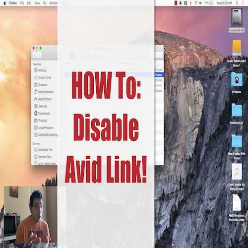 How to disable Avid link from Startup